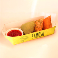 Kotak Kemasan Makanan Ramah Lingkungan dari Kertas Kraft dengan Cetak Kustom dan Embossing untuk Samosa, Siopao Goreng & Sushi (6/8/12 Buah)