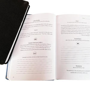 Carnet ligné A5 personnalisé en tissu de lin avec estampage à chaud doré - Product Image 6
