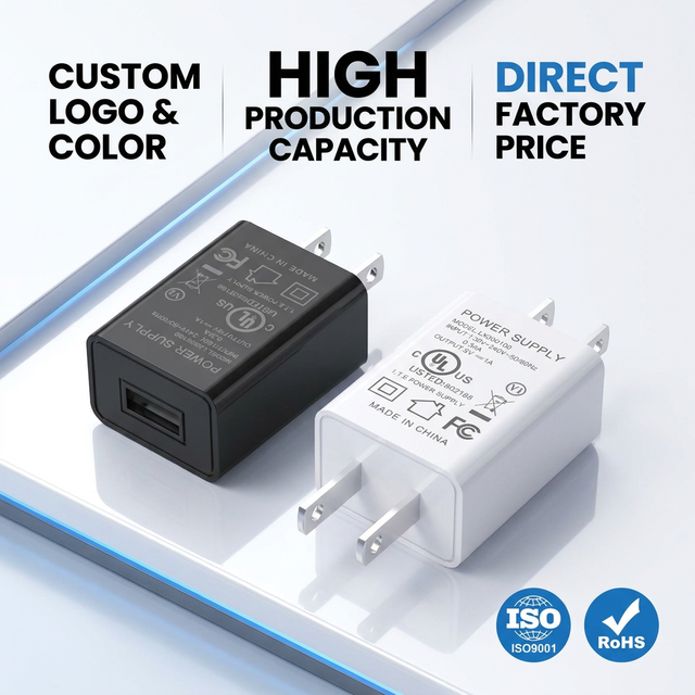 Shenzhen Lvxiangyuan 5V 2A USB Adapter Black Wall Charger