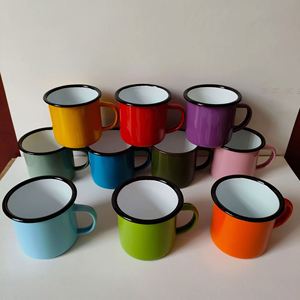 Personalize 8Oz 9Oz 11Oz 12Oz 16Oz Eco-Friendly Traditional Chinese Style Silk <b>Screen</b> Printed Camping Picnic Home Brewing Enamel - Product Image 5