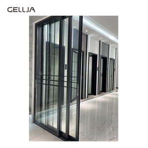 Chất Lượng Cao Đơn Giản Siêu Mỏng Nhôm Trượt Kính Cửa Sổ Văn Phòng Cửa Thiết Kế Hiện Đại Cho Khách Sạn Hẹp Khung Hoàn Thành - Product Image 1