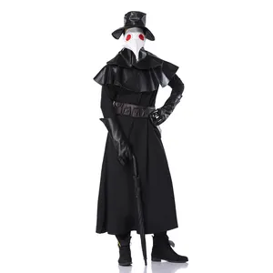 Plague Assassin Uniform Doctor Costume Beak Punk Style Sexy Costume Man Adult Halloween Costumes