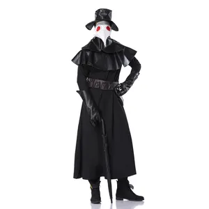 Fantasia de médico uniforme de assassino, fantasia de homem adulto para halloween