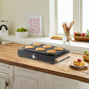 Crêpière électrique Portable Machine crêpes fête antiadhésive faire des crêpes hamburgers pains plats omelettes pour usage domestique - Product Image 2