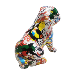 Prezzo di fabbrica a buon mercato POP in fibra di vetro abbagliante <span class=keywords><strong>resina</strong></span> colorata scultura graffiti <span class=keywords><strong>palloncino</strong></span> <span class=keywords><strong>cane</strong></span> - Product Image 2