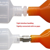 Connecteur à double filetage en métal pour accessoires de machines-outils connecte 2 seringues adaptateur de seringue de dosage