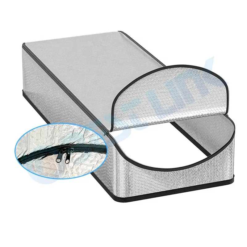 Silber Reflektierende Isolierung Aluminium folie Blasen isolierung Pull Down Treppen leiter Dachboden Zugangs abdeckung