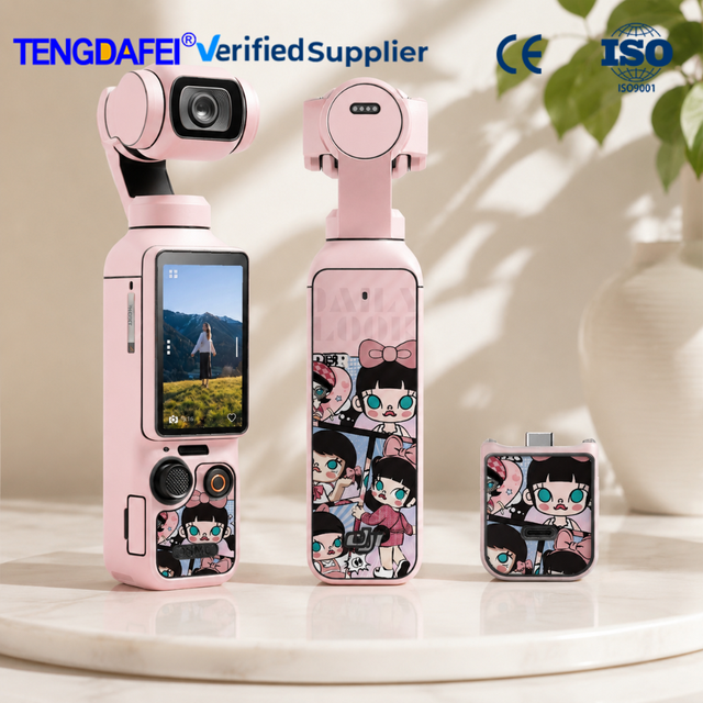 Fashion Decorative Sticker Vinyl Decal Skin Wrap for DJI Osmo Pocket 4 Camera Full Protective Anti-Scratch Dustproof Accessories