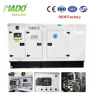 เครื่องกำเนิดไฟฟ้าแบบเงียบ 108 กิโลวัตต์ 135 กิโลโวลต์แอมแปร์ ระบายความร้อนด้วยน้ำ โครงสร้างแบบเปิด 50/60 เฮิรตซ์ 230 โวลต์ เครื่องยนต์เพอร์กิงส์ CDP135T เพอร์กิงส์ เอ็นจิ้น CDP1 - Product Image 1