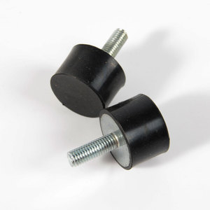 Amortisseur de vibrations cylindrique en caoutchouc à vis simple pour équipement mécanique, antidérapant et antichoc - Product Image 2