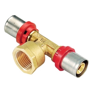 Raccordo a T femmina 16 x 2.0 1/2 pollici per tubi multistrato e tubi idraulici - Product Image 1