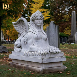 Usine de décoration de jardin sculpture à la main grandeur nature pierre naturelle marbre ancien <span class=keywords><strong>pharaon</strong></span> égyptien <span class=keywords><strong>Statue</strong></span> à vendre - Product Image 5