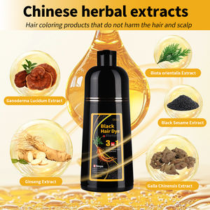 Champú negro 3 en 1 <span class=keywords><strong>para</strong></span> <span class=keywords><strong>barba</strong></span>, colorante y limpiador, ingredientes herbales naturales, textura suave e hidratante, de larga duración - Product Image 2