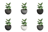 Harga Grosir Pabrik Pot Bunga Fiberglass Bulat Besar Tahan Lama Ramah Lingkungan untuk Dalam dan Luar Ruangan Desain Minimalis untuk Rumah dan Taman