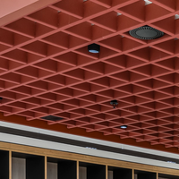 Plafond acoustique moderne et écologique pour hôtel, matériau de réduction du bruit en PET pour faux-plafond, polyester acoustique pour studio d'enregistrement