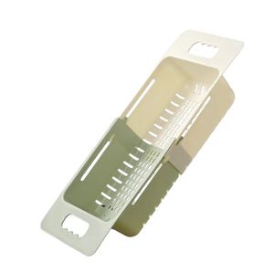 Ausziehbares Sieb über dem Waschbecken Einziehbare Küchen spüle Korb Lebensmittels iebe zum Abtropfen von Nudeln und trockenen Gerichten - Product Image 1