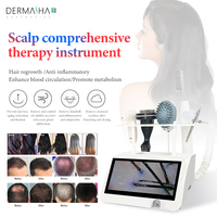 Dermasha 2024 Machine de croissance des cheveux pour les professionnels Analyseur de cuir chevelu Scanner de peau Machine de traitement du cuir chevelu Dispositif de croissance des cheveux