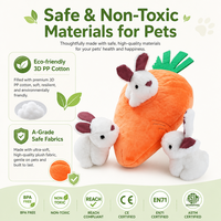 Jouet en peluche pour chiens, lapins et carottes, couineur, personnalisé, pour jeu interactif, vente en gros