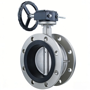 Válvula de Giro Manual de Acero Inoxidable 304 con Brida y Sello EPDM DN50-DN200 Modelo D341X-16P para Suministro de Agua con Sellado Suave - Product Image 4