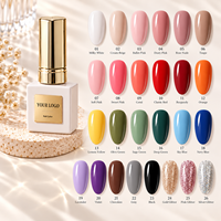 E&A Professional – Kit de vernis à ongles en gel de résine 162 couleurs 15 ml, sans HEMA ni TPO, à retirer par trempage, avec logo personnalisé et bouteille à marque privée