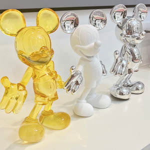 Figurine d'action <span class=keywords><strong>Mickey</strong></span> <span class=keywords><strong>Mouse</strong></span> en résine, faite à la main et peinte à la main, modèle de collection, cadeau décoratif - Product Image 2