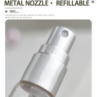 Botol Semprot Parfum Kaca Bening Kosong 5ml 10ml 15ml 20ml Mini Portabel Atomizer Parfum Tersedia Logo Kustom