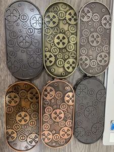 Plateau de jeu de dés double roulette en métal polyédrique 7-en-1 en forme d'engrenage pour RPG, Cosplay et <span class=keywords><strong>DND</strong></span> (Dungeons and Dragons) avec logo personnalisé - Product Image 2