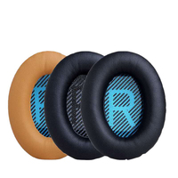 Coussinets d'oreille ergonomiques et confortables en cuir véritable pour écouteurs QC35 QC25 QC15 AE2/i, remplacement de coussinets d'oreille pour écouteurs Bose