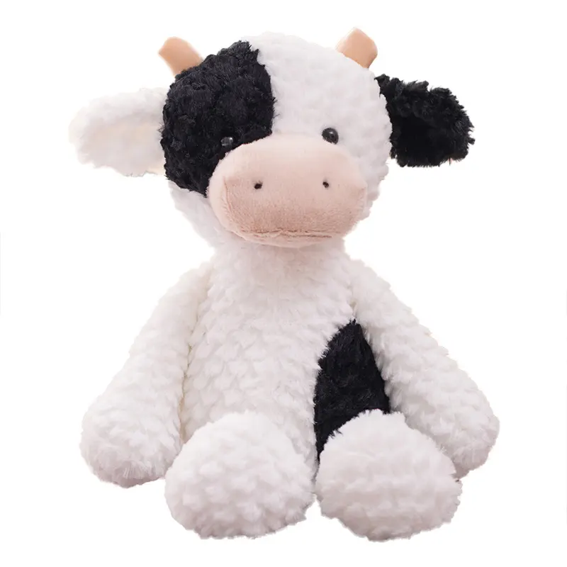 custom manufacturer plush cow toy stuffed animal cute cartoon cow doll soft toys for kids