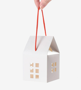 CSMD fabricants chinois en gros forme de <span class=keywords><strong>maison</strong></span> <span class=keywords><strong>prix</strong></span> pas cher couleur naturelle vide biscuit papier artisanal blanc boîte-cadeau pour souvenirs - Product Image 6