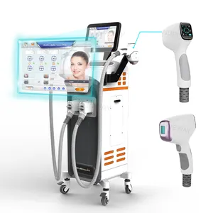 Ce-goedkeuring Twee Handgrepen Koude Laser Therapie Ijs Ontharing Machine Laser Met Foto Facial Machine Made In Usa