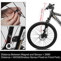 Komputer Sepeda WEST BIKING 4 Mode Tahan Air Tenaga Surya Nirkabel Mini Speedometer Odometer Sepeda Pintar Aksesoris