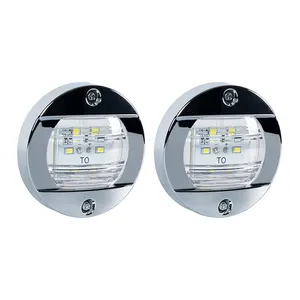 12V Marine Boat Transom Round Waterproof 3W LED Stern Light Navigation lights