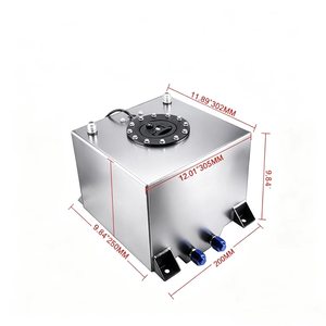 Réservoir de récupération d'huile carré robuste de <span class=keywords><strong>5</strong></span> gallons en aluminium anti-explosion pour véhicules de course et routiers - Product Image 3