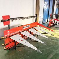 Nouvelle Mini Moissonneuse-Batteuse à Grains avec Boîte de Vitesses pour Blé, Coton, Maïs et Riz, Utilisation Agricole, Propulsée par Tracteur