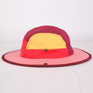 Venta al por mayor de alta calidad, sombrero para el sol, sombreros de cubo de nailon impermeables, sombrero de cubo Boonie de ala ancha Unisex con cuerda para hombres y mujeres - Product Image 5
