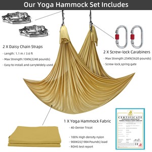 <span class=keywords><strong>Hamac</strong></span> <span class=keywords><strong>de</strong></span> <span class=keywords><strong>yoga</strong></span> aérien en nylon extensible <span class=keywords><strong>de</strong></span> 6 m, balançoire <span class=keywords><strong>de</strong></span> <span class=keywords><strong>yoga</strong></span> volante pour la remise en forme en intérieur - Product Image 2