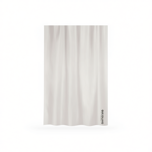 Polyester <b>Shower</b> <b>Curtain</b> 240x200 Cm Light <b>Grey</b> Water Resistant Bathroom Use - Product Image 2