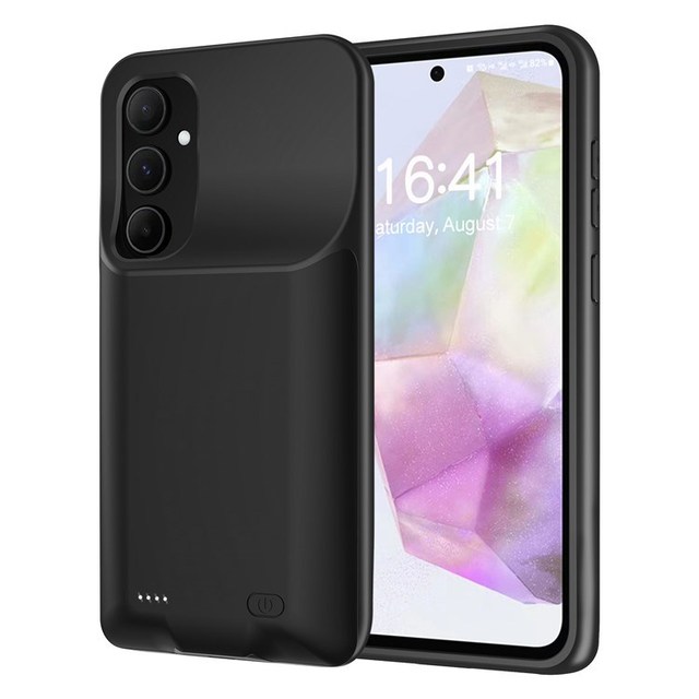 10000mAh Power Bank for Samsung Galaxy A35 5G External Battery Pack TPU Phone Case