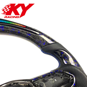 Custom Forged Carbon Fiber LED Rpm Steering <b>Wheel</b> for Volkswagen Mk7 MK7.5 MK6 MK8 GTI Polo GTS R Golf 7 GTD Tiguan Scirocco - Product Image 2