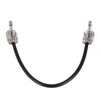 Neues Produkt, heiß begehrt: 6,35 mm (1/4 Zoll) rechtwinkliges Gitarren-Patchkabel, plattiert, für elektrische Mikrofone, Verstärker und Lautsprecher.