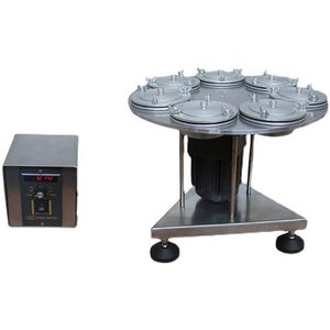 Moisture Permeation Cup Rotating <b>Stand</b> Stainless Steel 7 Position <b>Turntable</b> For Lab Testing - Product Image 1