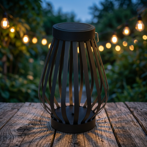 Lámpara Solar LED para Jardín, Exterior, Impermeable, Metálica, Luz Blanca Cálida, IP66, 2700K, para Decoración - Product Image 2
