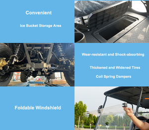 รถกอล์ฟ6-seater ไฟฟ้า4x4แบตเตอรี่ลิเธียม72V - Product Image 4