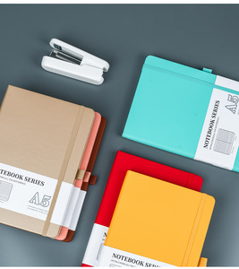 2026 impression personnalisée planificateur quotidien carnet de notes en cuir non daté fournitures scolaires de commerce objectif A5 planificateur classeur - Product Image 2