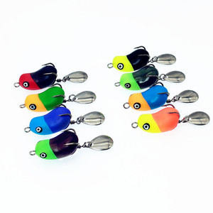 Mini ếch thu hút 3cm Mini sấm sét ếch đôi móc thu hút cá lóc nhảy ếch thu hút - Product Image 2