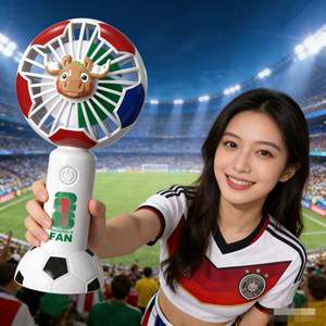 Ventilador Portátil Recargable de 3 Velocidades y 300mAh para la Copa Mundial de Fútbol 2026 en EE. UU., Canadá y Australia - Product Image 3