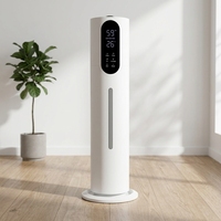 Grand humidificateur ultrasonique de style tour, diffuseur de brume froide et d'arômes, faible bruit, pour hôtels et usage domestique, capacité 7,5 L, télécommande