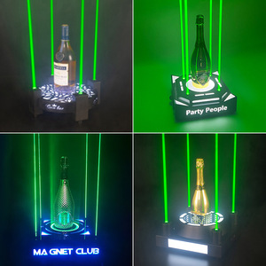 Support LED Lumineux pour Bouteilles de Champagne, Spiritueux, Vin, et Présentoir XO – Idéal pour Bars, KTV, Fêtes – en Fer Durable pour Usage Intérieur - Product Image 1