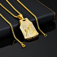 Chicago 23 Hip-hop européen américain Chicago pour No. Collier pendentif en acier inoxydable 23 Jersey, unisexe, stock d'usine